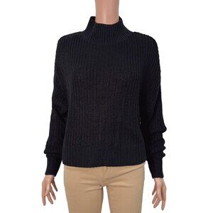 H&M NWT Women’s Medium Black Knit Turtleneck Sweater